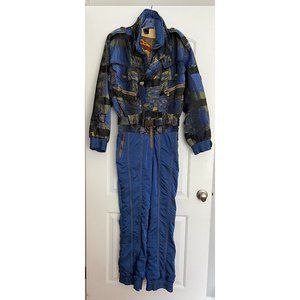 Emmegi Vintage Ski Suit One Piece Snowsuit , sz 42, Med.
